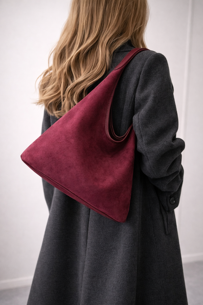 Soft Suede Shoulder Bag