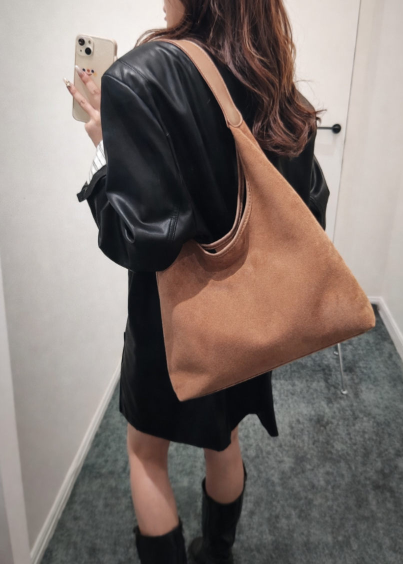 Soft Suede Shoulder Bag