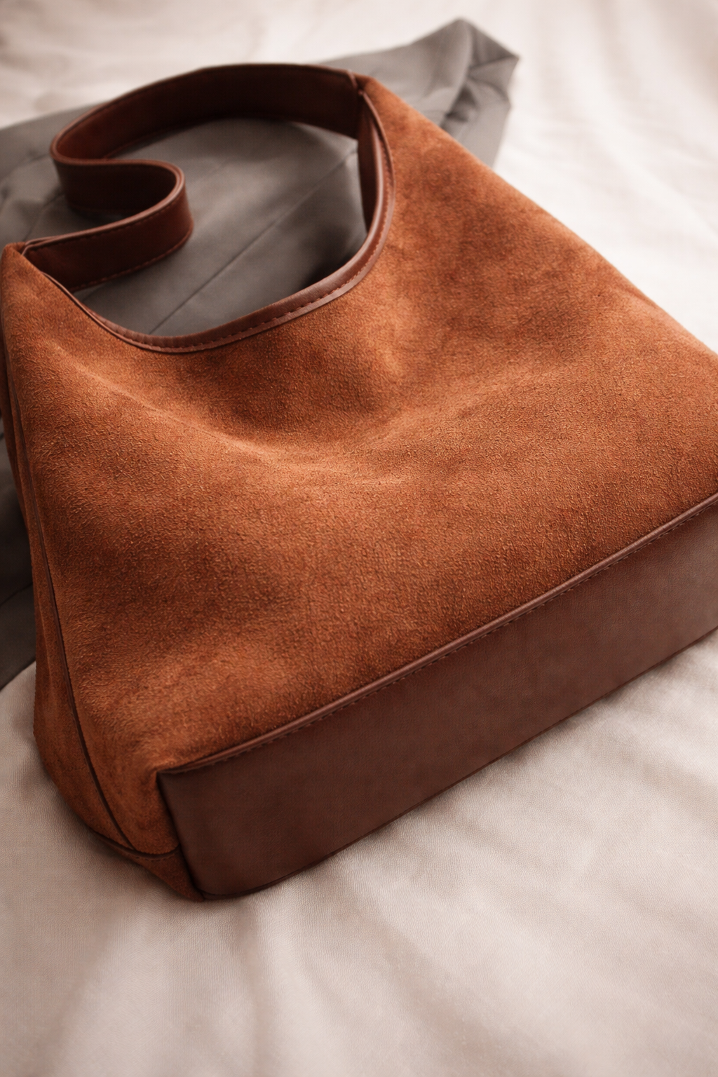 Soft Suede Shoulder Bag