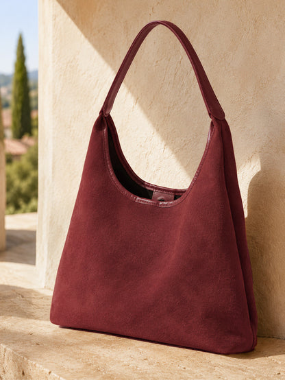 Soft Suede Shoulder Bag