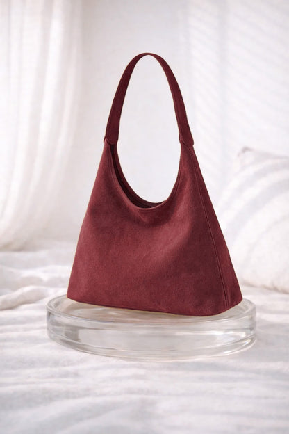 Soft Suede Shoulder Bag