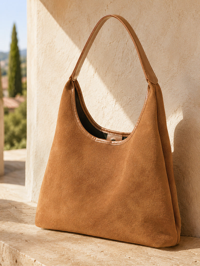 Soft Suede Shoulder Bag