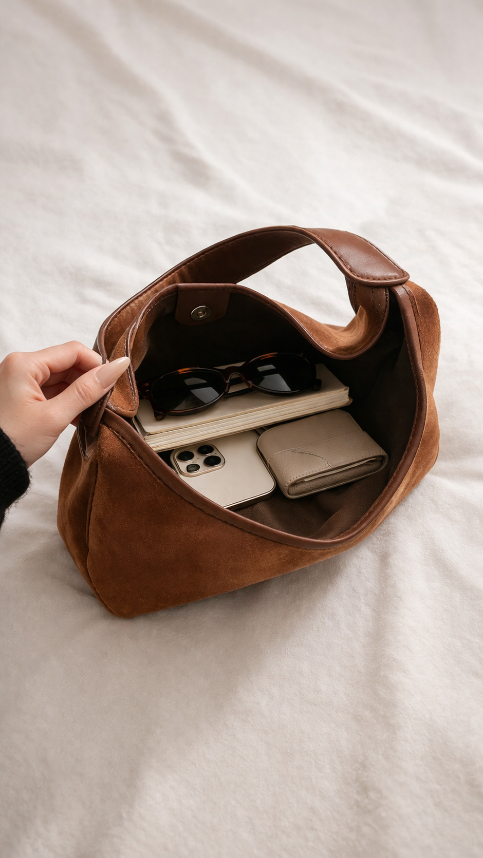 Soft Suede Shoulder Bag