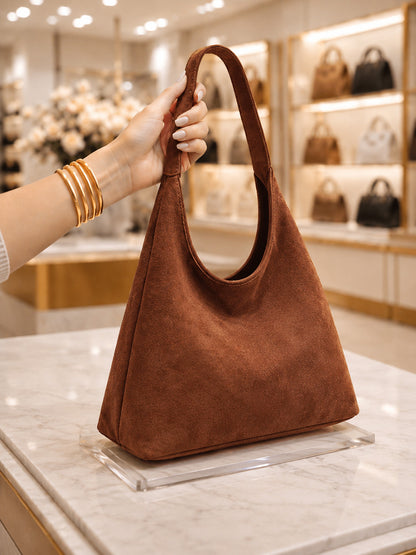 Soft Suede Shoulder Bag