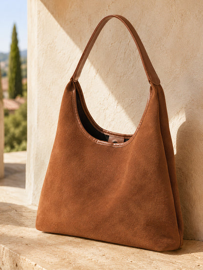 Soft Suede Shoulder Bag