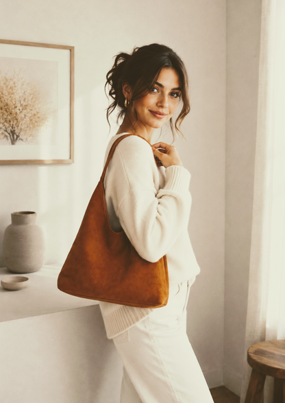 Soft Suede Shoulder Bag