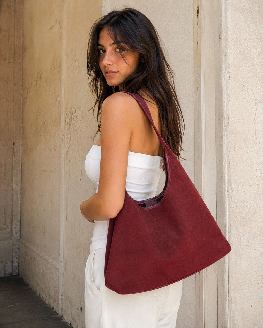 Soft Suede Shoulder Bag