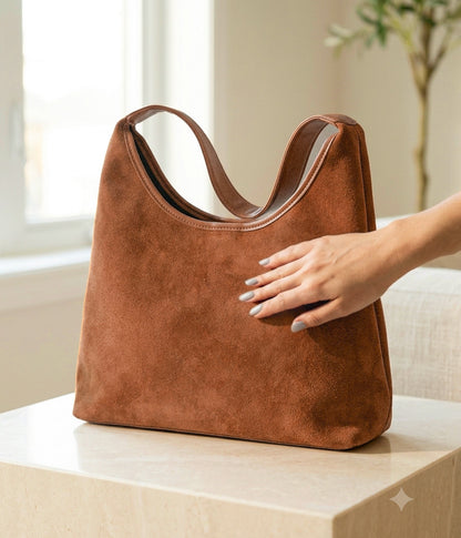Soft Suede Shoulder Bag